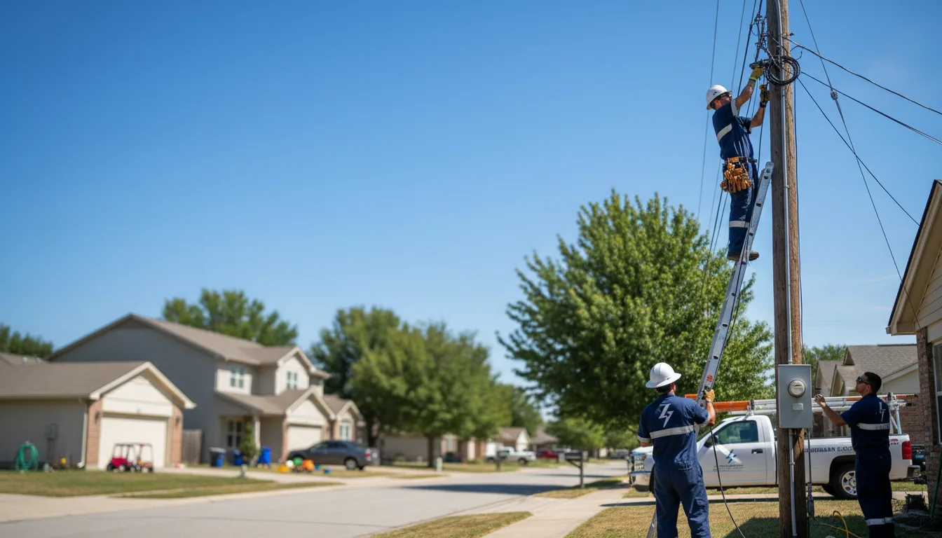 Residential electrician providing installation services in Morton, TX